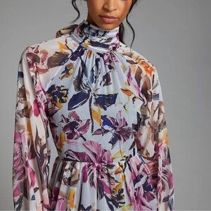 Nikasha Garden High-Neck Maxi Dress